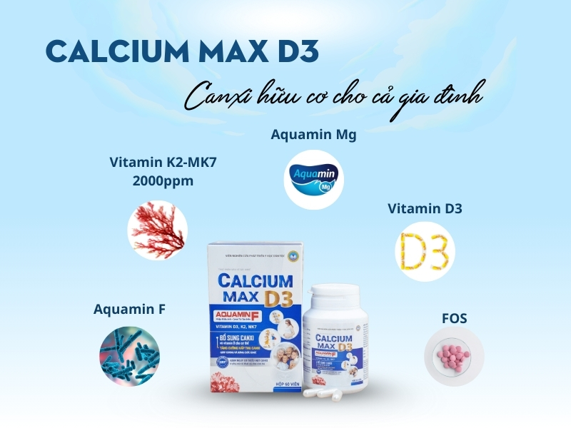 Viên uống canxi dành cho trẻ em - Calcium Max D3