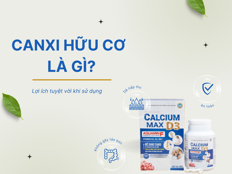 Canxi hữu cơ là gì? Nên chọn canxi vô cơ hay hữu cơ?