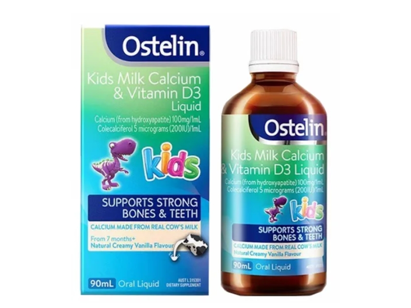 Siro bổ sung canxi Ostelin Kids Calcium & Vitamin D3